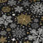 Tapis noir de Noël flocon de neige lavable à la machine intérieur / extérieur Xhevrie-1842041481