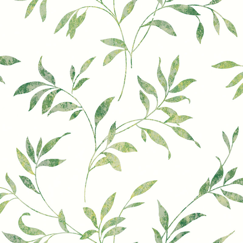 Rouleau floral Kristian, Vert