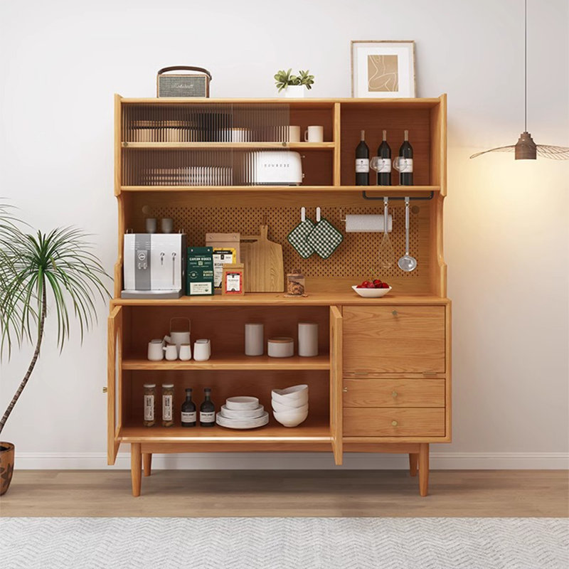 Armoire de rangement scandinave en bois massif