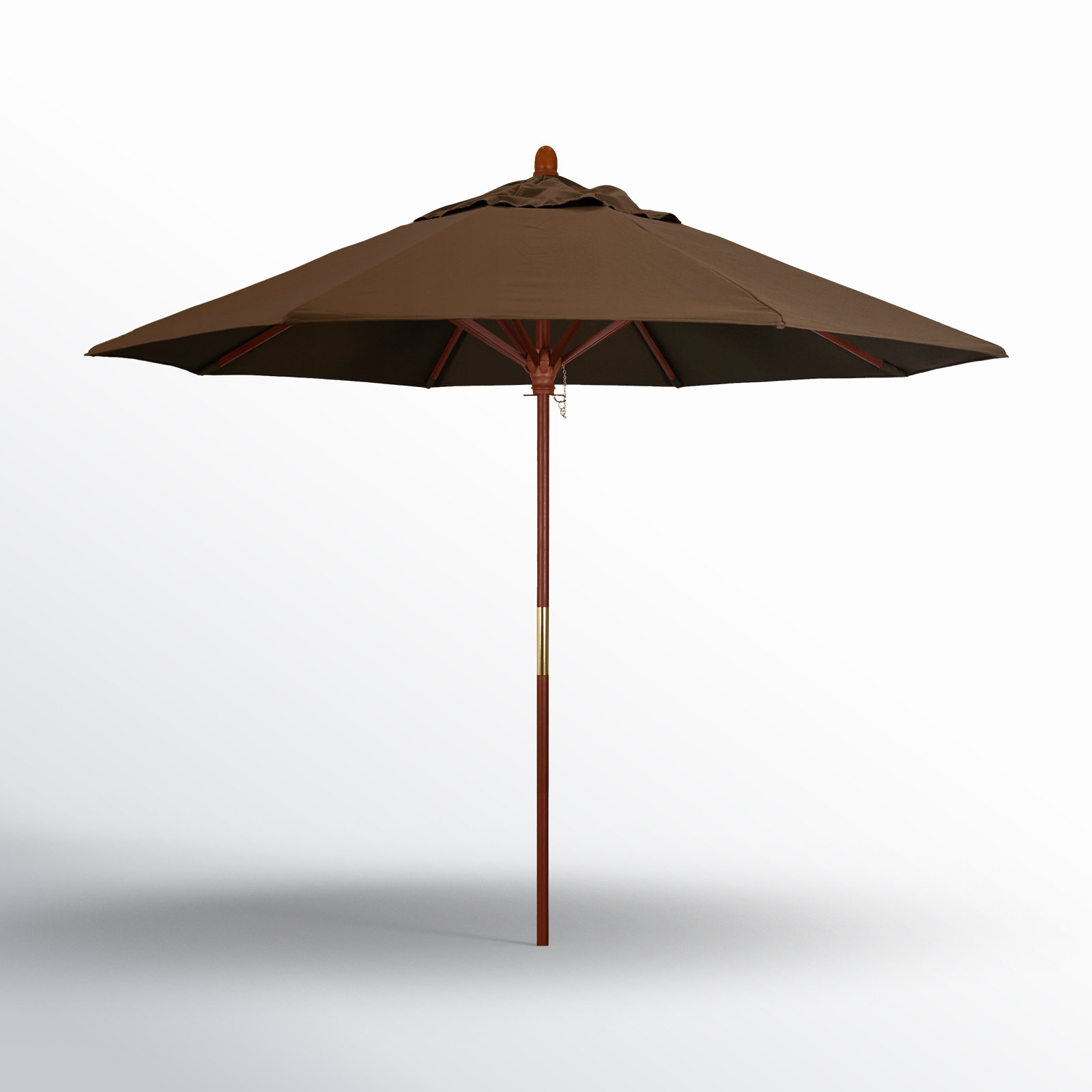 Manford 108'' Sunbrella® Outdoor Umbrella, Cocoa