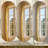 31.5" X 20" Asymmetrical Metal Wall Mirror With Gold Frame-326144221-326144211