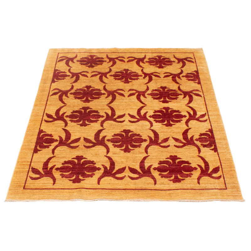 Slovan One-of-a-Kind Rectangle 4'9" X 6'7" New Age Wool Area Rug