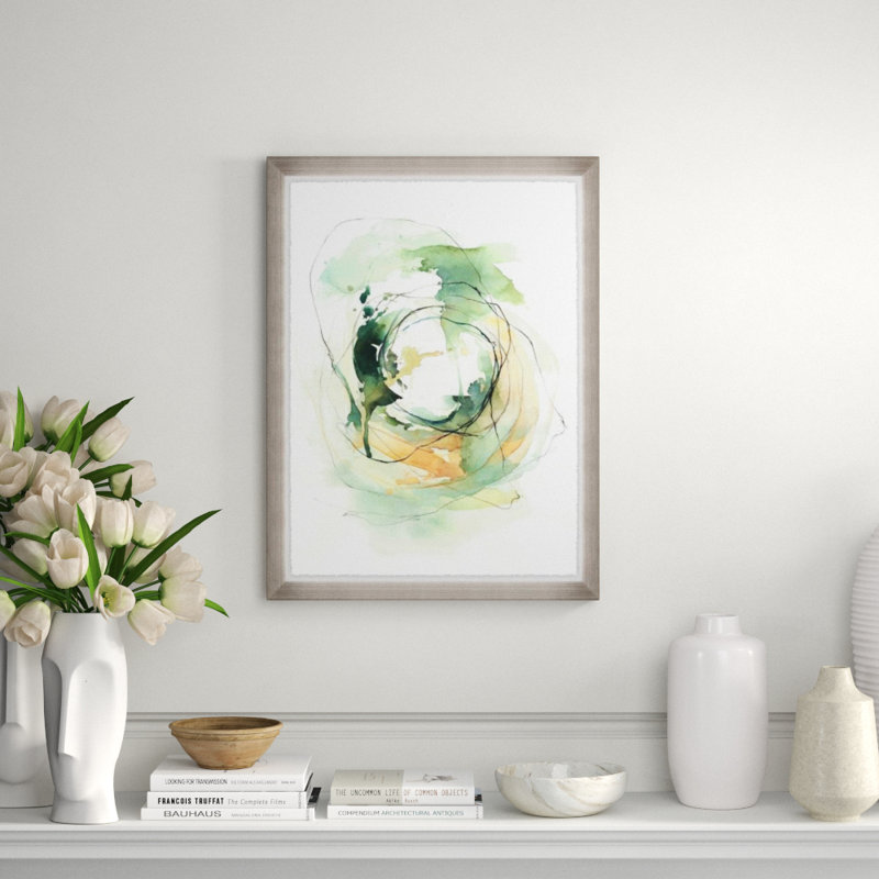 Ocean Voice II Print by L. Bodine, 53" H x 40" W x 1.5" D, Glass Coat
