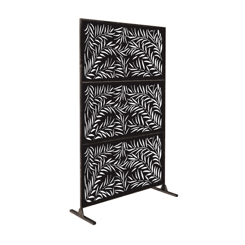 1.2m x 1.9m Privacy Fence, Black