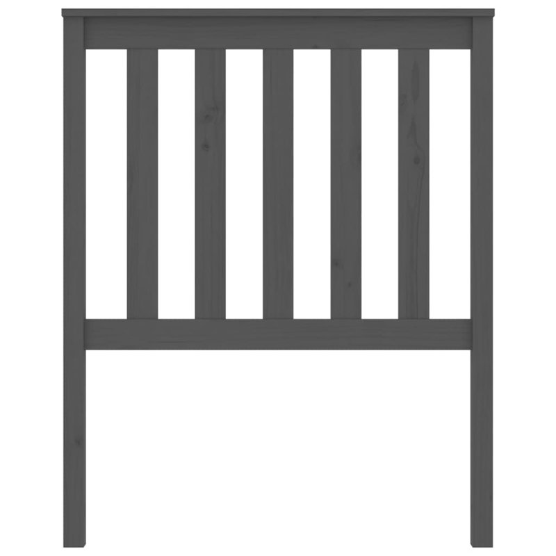 Solid Wood Headboard, 81 x 101 cm, Grey