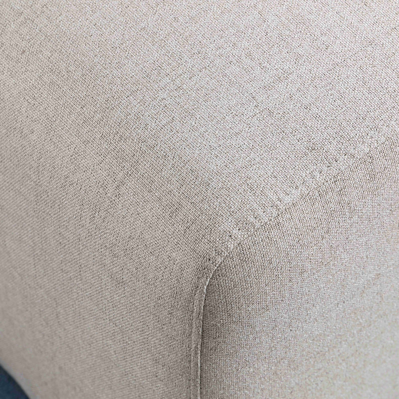 Canapé-repose-pieds, sans assemblage, tissu chenille