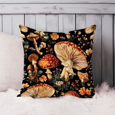Botanical Mushroom Pattern V Cottage