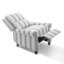   Ameiah Upholstered Farmhouse Manual Push Back Recliner with Solid Wood Legs-732324572