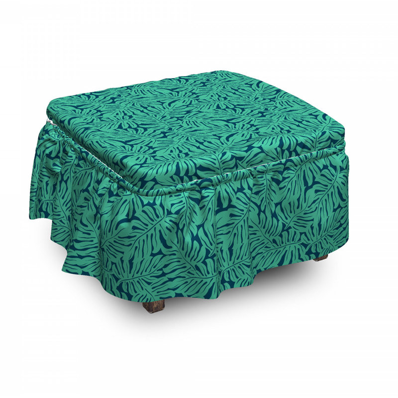 Box Cushion Ottoman Slipcover