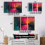 Sybilla - Ensemble de décoration murale paysage abstrait-108318561-108318569