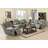 Mocha Faux Leather Home Theater Seating