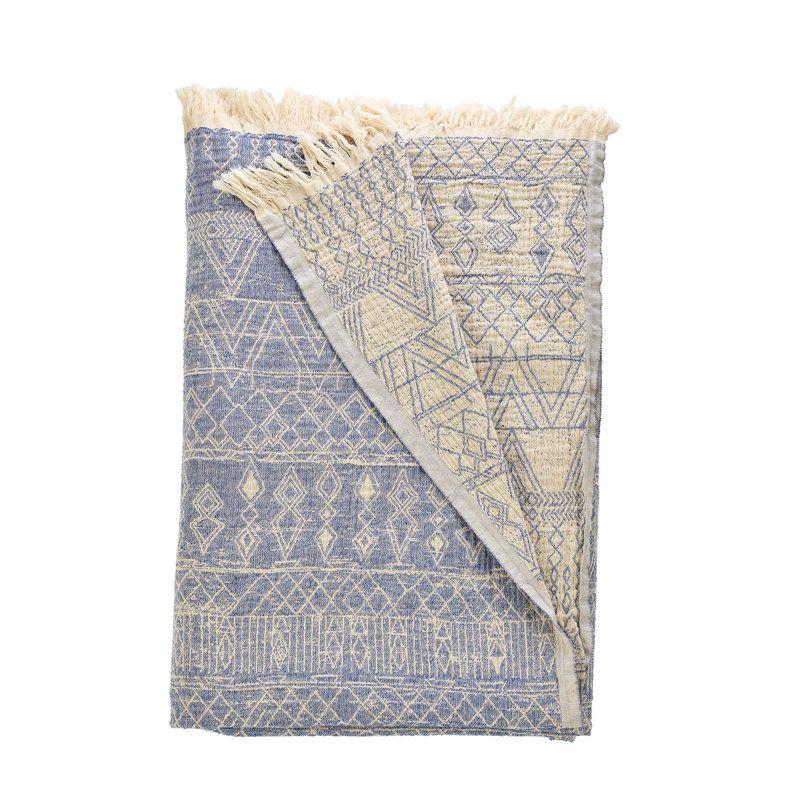 Courtepointe 100% coton Davidenko, Bleu