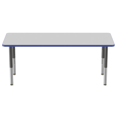 Rectangle T-Mold Adjustable Height Activity Table