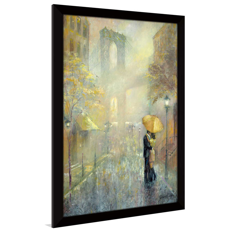 City Romance II par Ruane Manning - reproduction de cadre photo, H 27,5 po x l 21,5 po x P 0,75 po