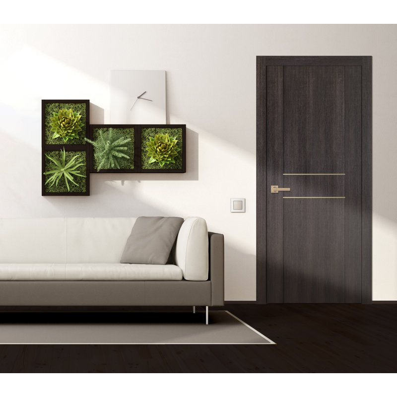 Porte simple Pregung Avon 01 2hn, 17,75 po x 79,37 po, Côté gauche, Chêne Veralinga