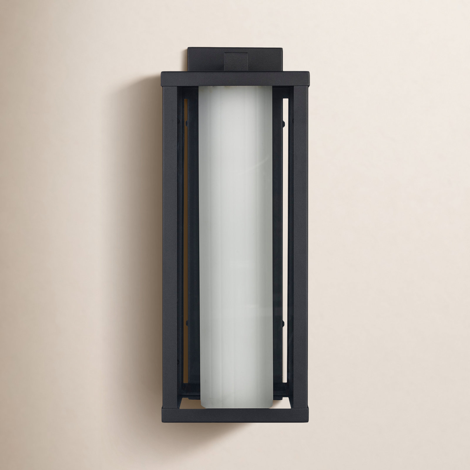 Mercer Outdoor Wall Lantern, 16" H x 6.7" W x 5.9" D