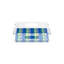 Plateau décoratif rectangulaire en acrylique bleu pour décorations de Noël-1350313410