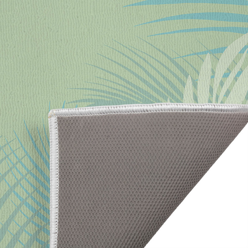Paillasson Waving Palm, Menthe, L 34 po x L 21 po