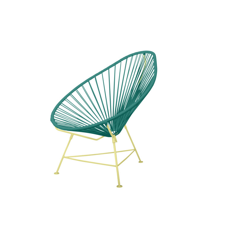 Chaise de jardin, Turquoise / jaune