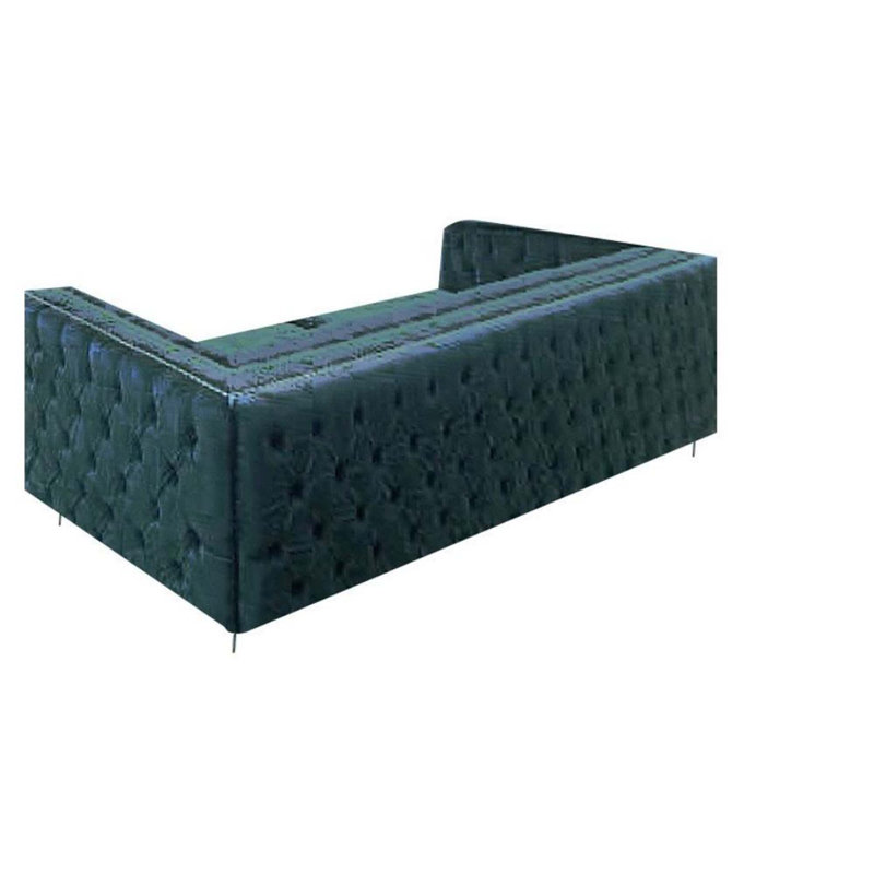 Capri Sofa Teal Velvet