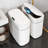 JOYBOS 3.3 Gallon White Automatic Sensor Lid Trash Can