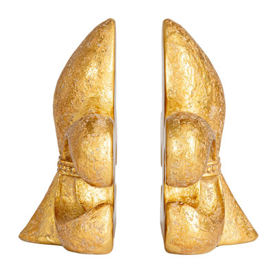 Decorative Fleur de Lis Resin Bookends