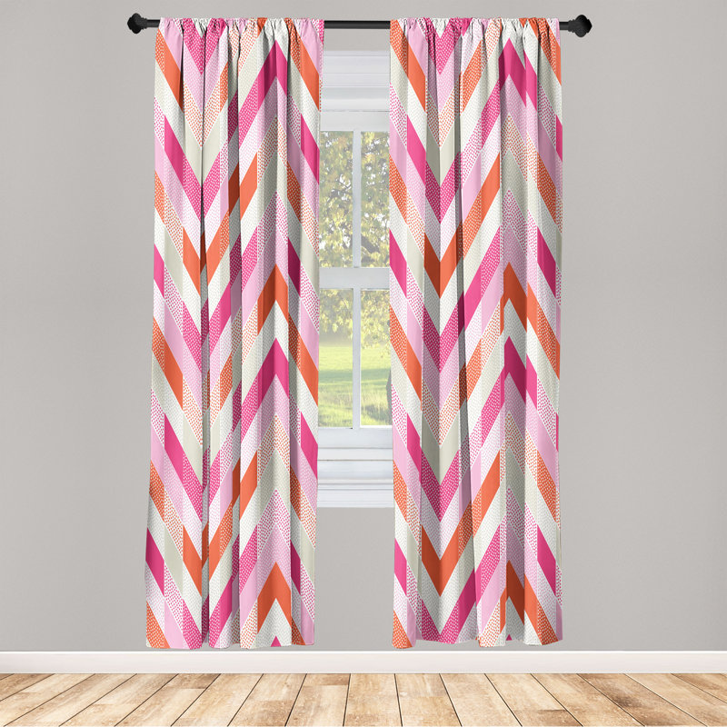 Wilkeson Semi Sheer Curtain Pair, 28" W x 95" L
