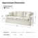 Jacqulin 88"W Round Arm Slipcovered Sofa With Down Blend Fill