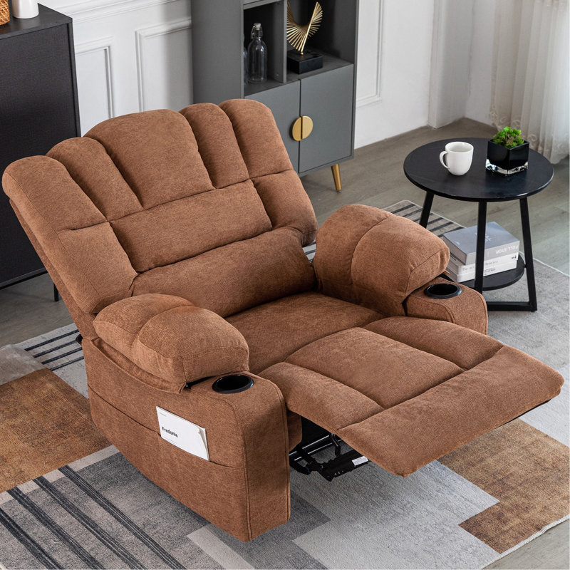 Fauteuil inclinable confortable avec fonctions avancées de massage et de chauffage