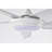 Aisling Modern White Lighted Ceilng Fan 5-Blades LED Remote Control