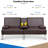Modern Convertible Futon, Adjustable Folding Sofa Bed-542931735