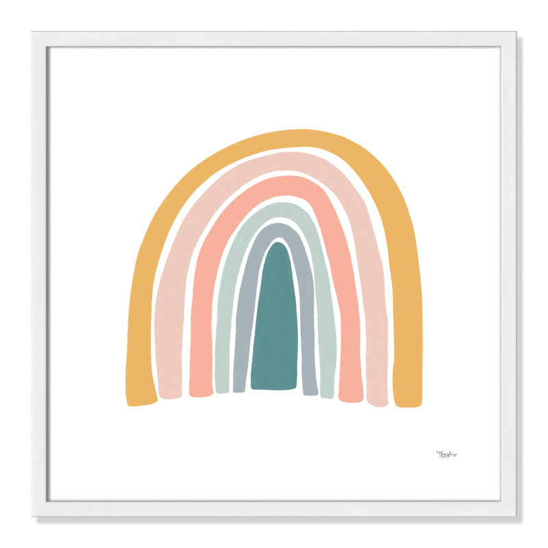 Décoration murale pour enfants, H 23,5 po x l 23,5 po x P 1,19 po, Encadré de boîte blanc