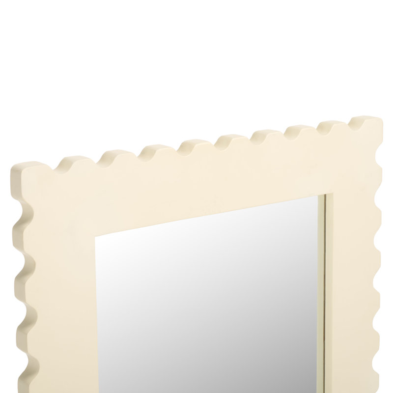 Shuri Rectangle Wall Mirror, White