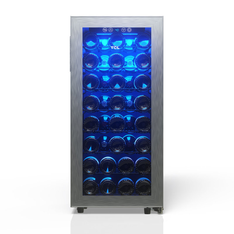 3,4 pieds cubes Pi. Refroidisseur à vin avec commandes numériques