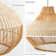 Anterria 1 - Light Natural Dome Pendant – Handwoven Rattan Plug-In or Hardwired Light Fixture for Dining Room or Entryway, Dimmable and Perfect for High Ceilings in Boho Japandi Style