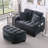 Two-Seater Sofa, Double Sofa Chaise Longue, With Irregular Armrests And Backrests, Footrest With Storage Space, Comes With Two Small Throw Pillows, Suitable For Living Room And Bedroom-618460953