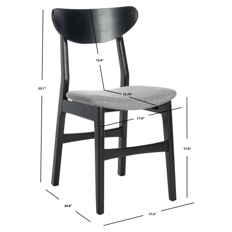 Chaise d'appoint Jakob, Matelassé, Grey, Blanc