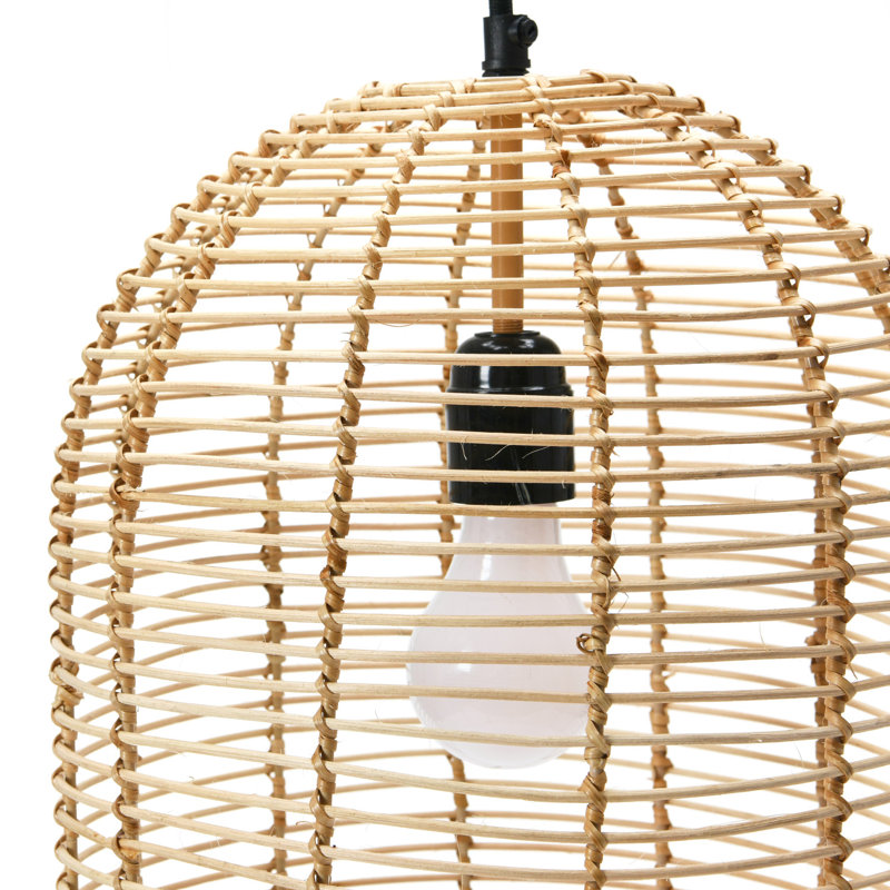 Modern Boho Hand Woven Rattan Ceiling Light