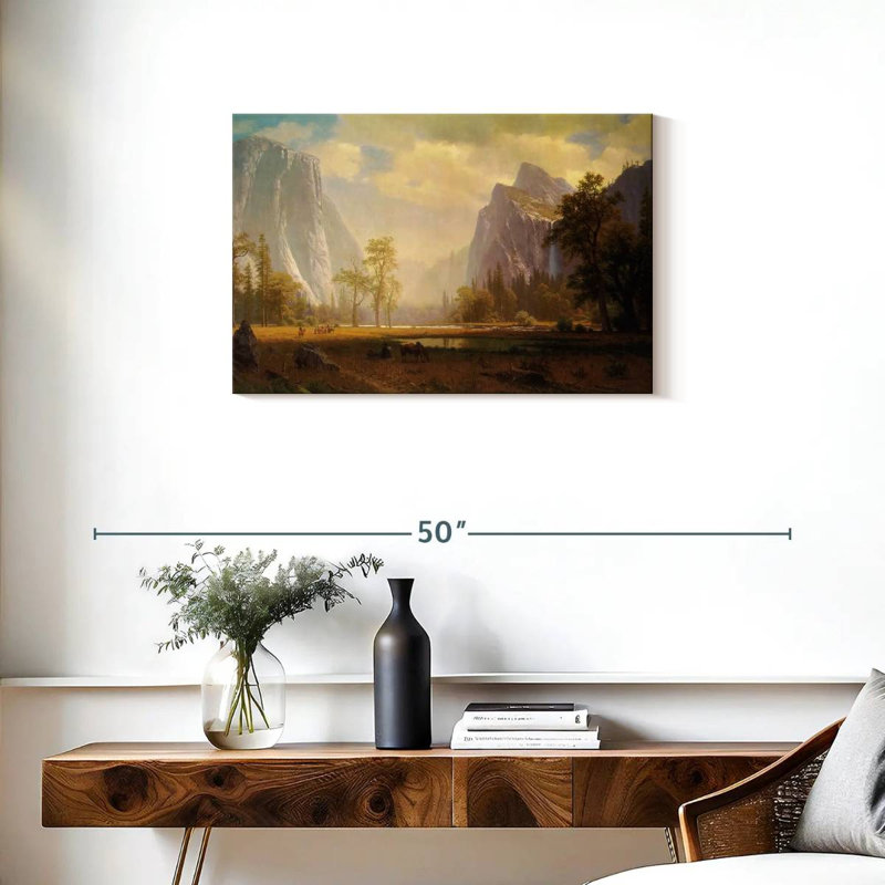 Alvord regardant la vallée de Yosemite, H 20 po x l 30 po
