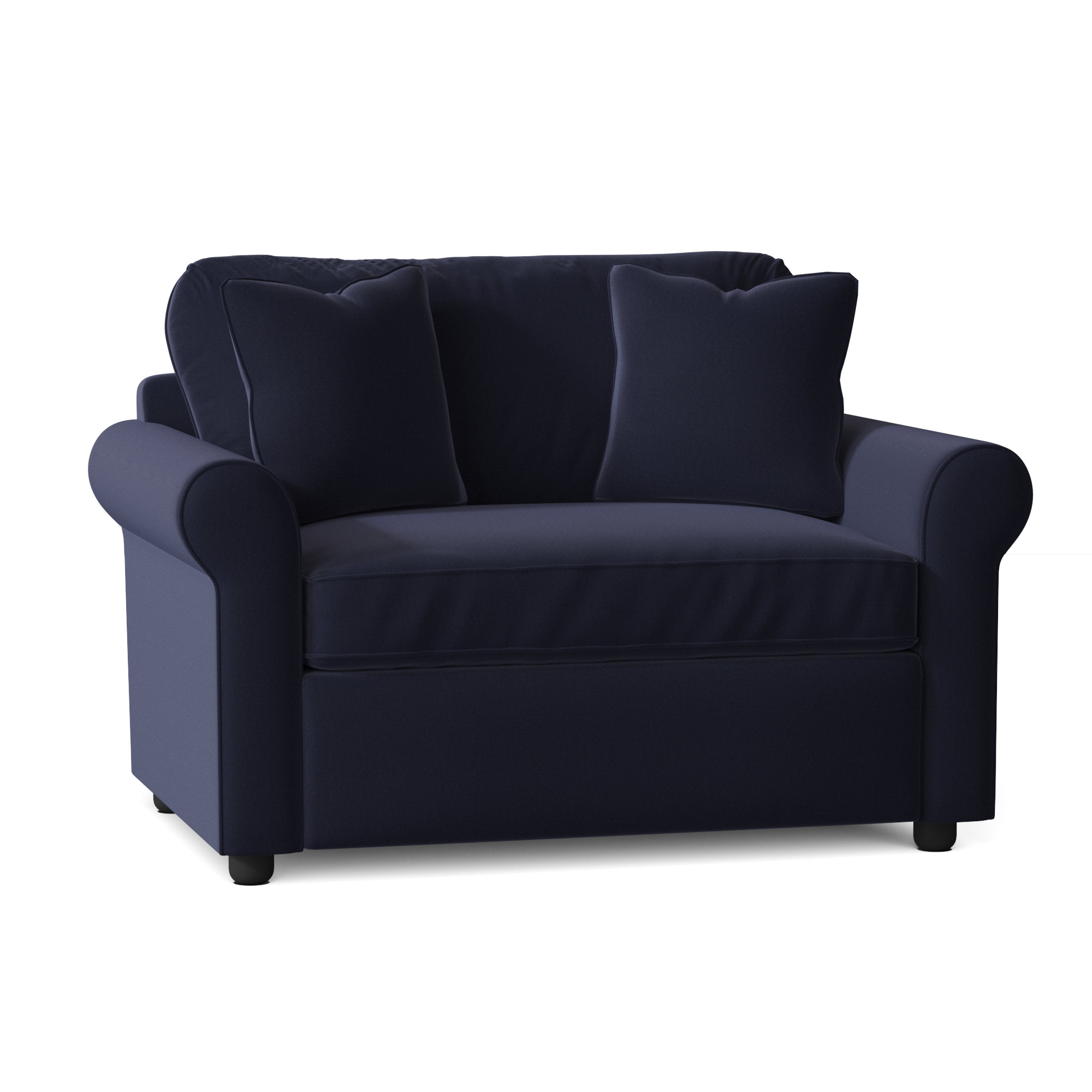 Warrington Upholstered Accent Chair, Sunbrella® Canvas Navy