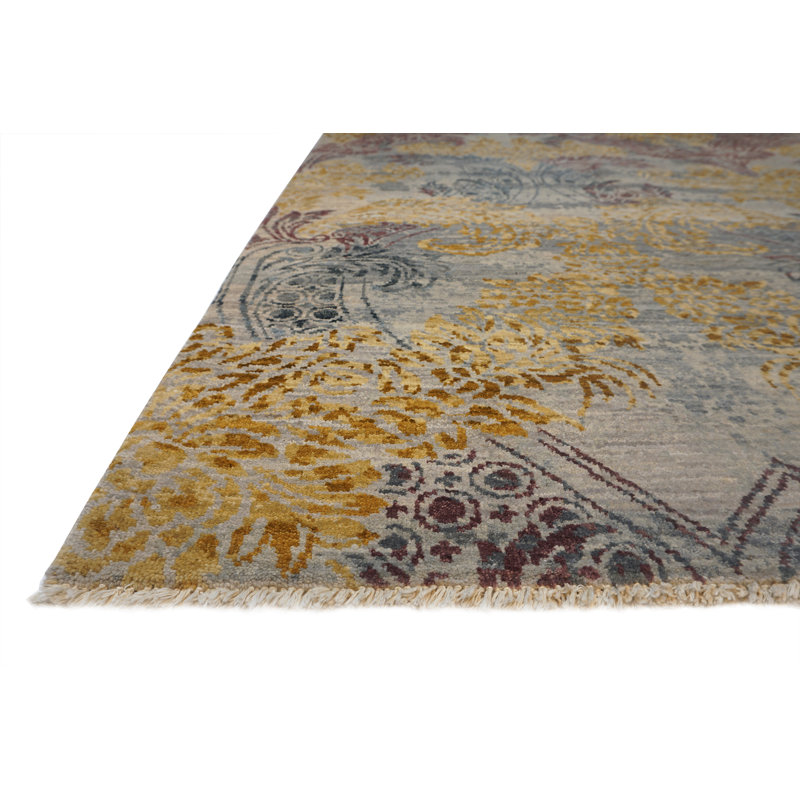 Très Jolie Hand Knotted Wool Area Rug, Rectangle 8' x 10'