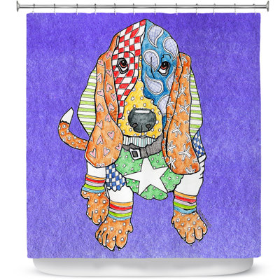Rideau de douche Basset Hound Dog