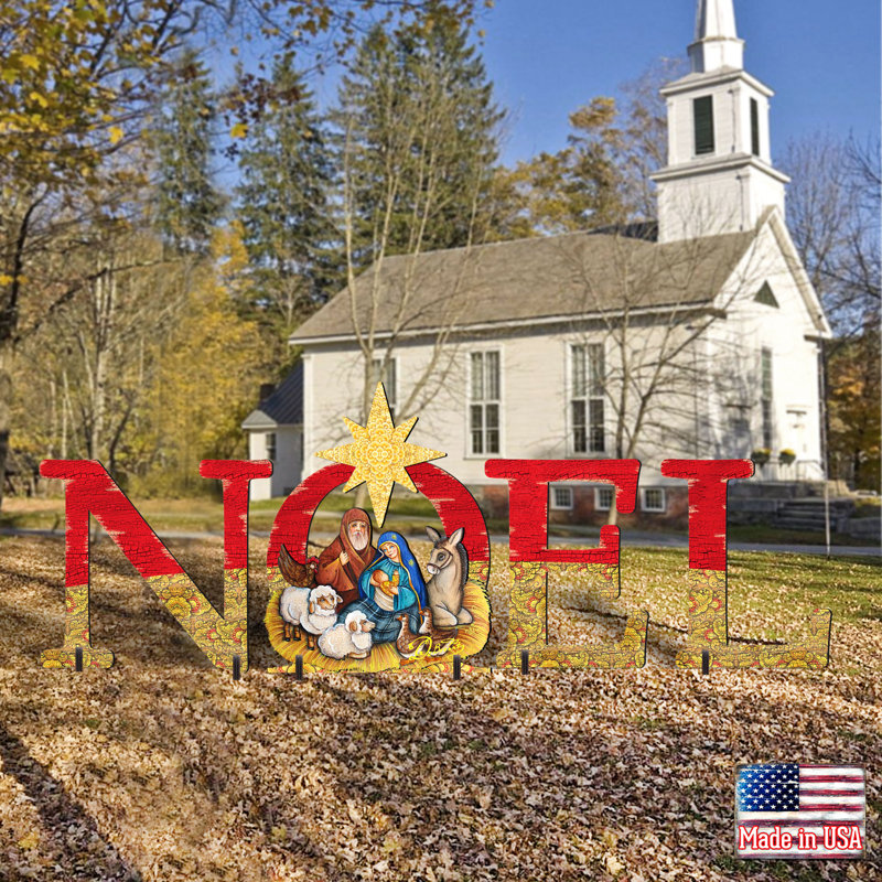 Noel Nativity Yard Lawn Art