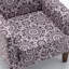Fauteuil en mélange de polyester à motifs