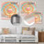 Décoration murale contemporaine rayonnante pastel-87835982