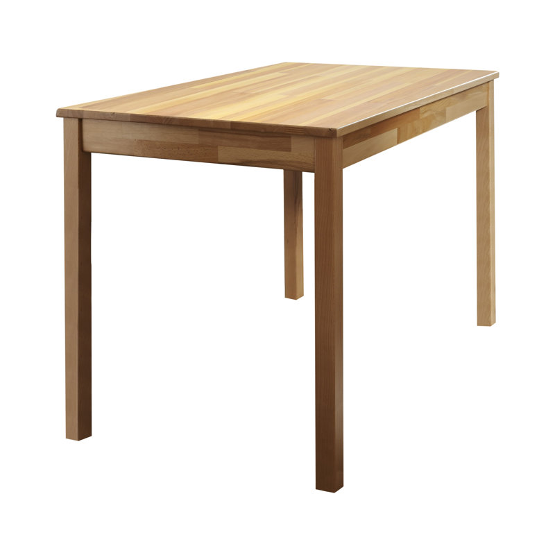 Erik Beech Solid Wood Dining Table, 75cm H x 110cm L x 70cm W