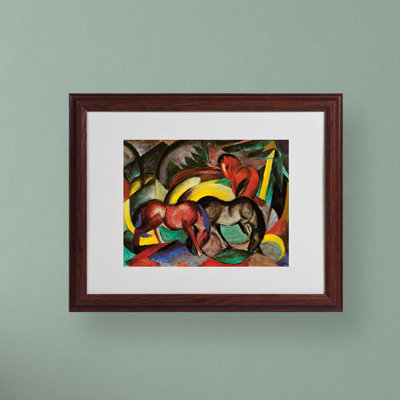 « trois chevaux 1912 » par franz marc, reproduction d’art encadrée
