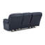 Canapé inclinable électrique Leesa, cuir bleu océan doux, port USB, 88 pouces
