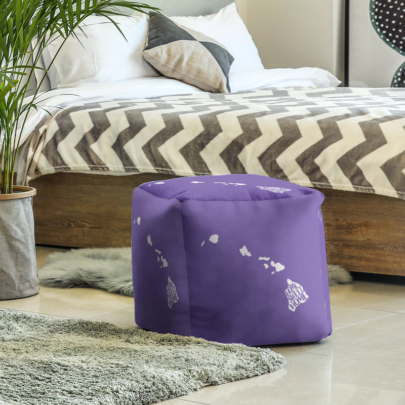 Repose-pieds à cubes en hawaii doux pour la maison, Mauve