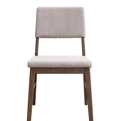 Chaises d'appoint confortables en velours côtelé dans un ensemble de deux, parfaites pour les salles à manger, les espaces de vie et ajoutant une touche de style à tout espace.